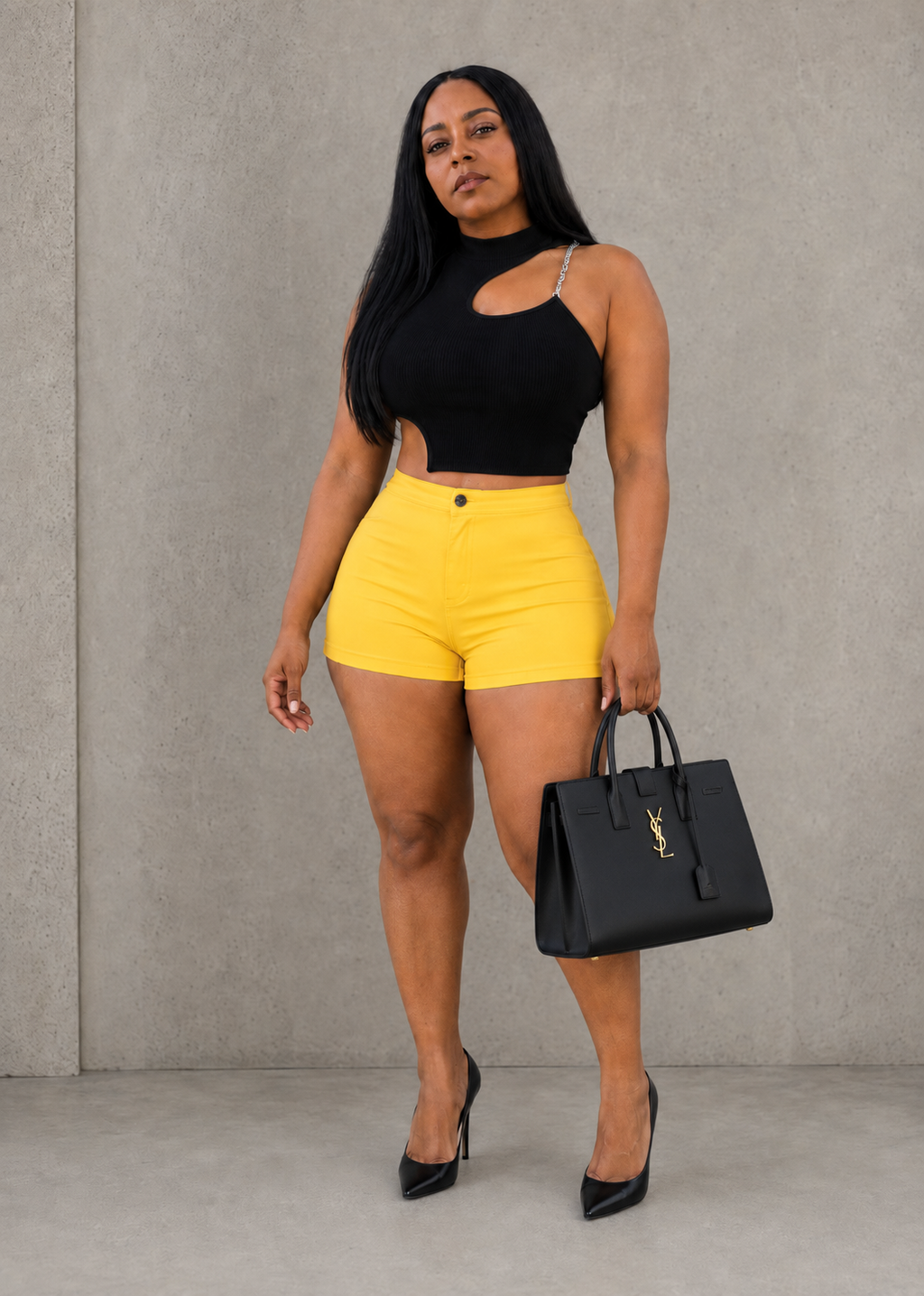 Baddie Shorts - Yellow