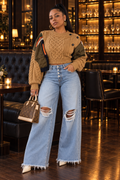 The Chèrie Mocha Deconstructed Cargo Sweater